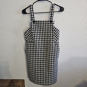 Francesca's Tweed Black and White Dress, Size Small